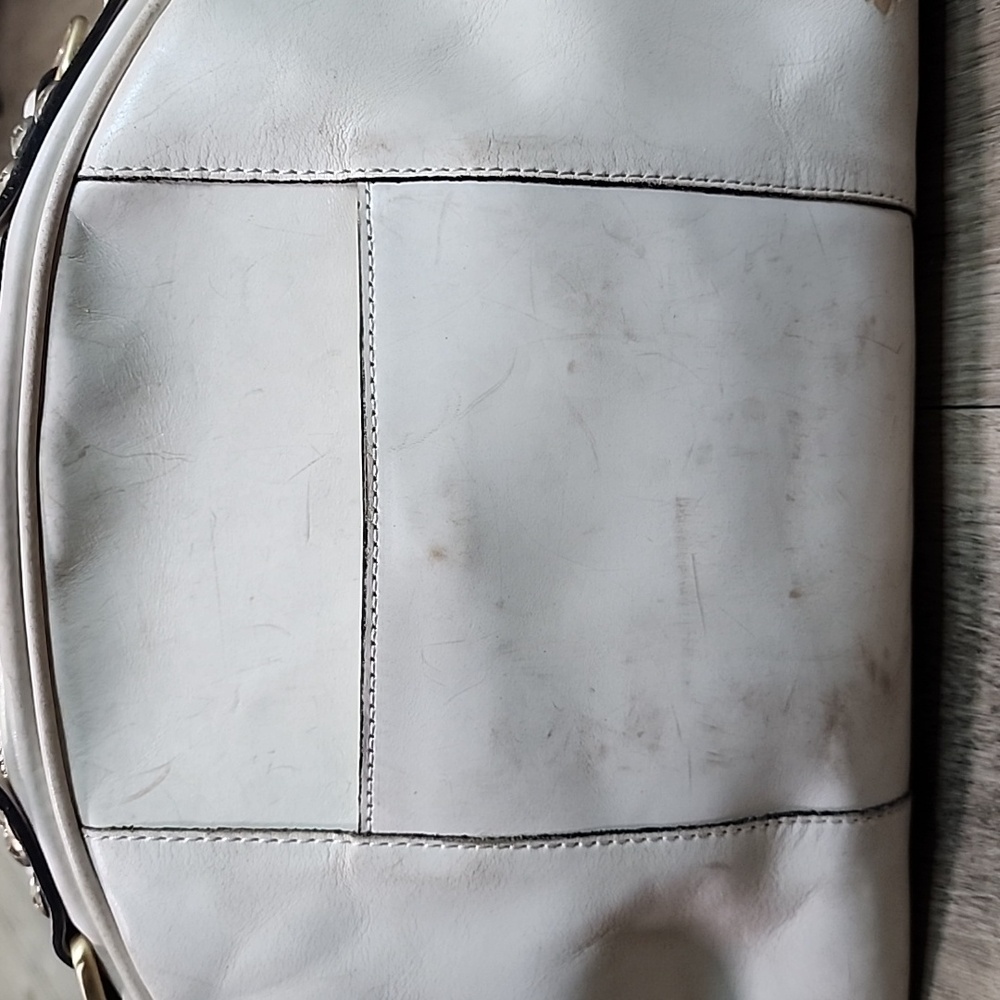 Patricia Nash Fiora cream ivory tooled dome satchel - Picture 10 of 15